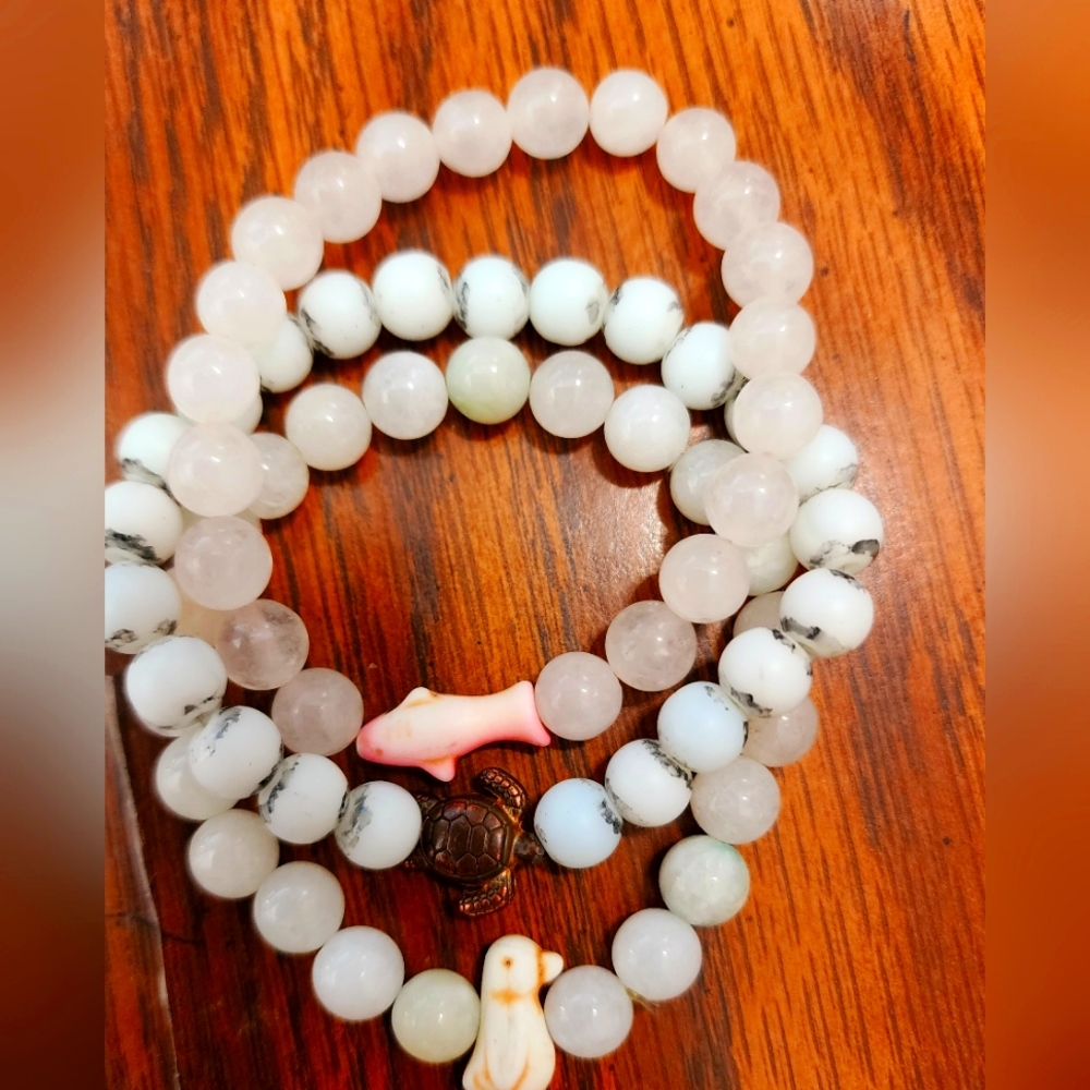 3 animal bead bracelets